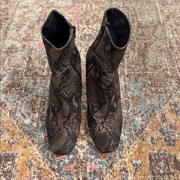 Free People Nolita Brown Snakeskin Booties, EU 41, US 9.5 - Picture 4 of 9